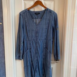 Long Sleeve Soft Tencel/Denim Dress